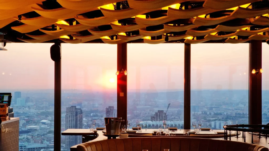 Great places to Brunch with a view at the Duck and Waffle